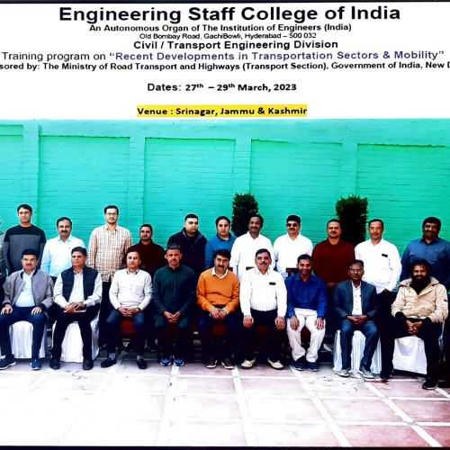 Engineering Staff College of India, Hyderabad training Feb-Mar 2023.